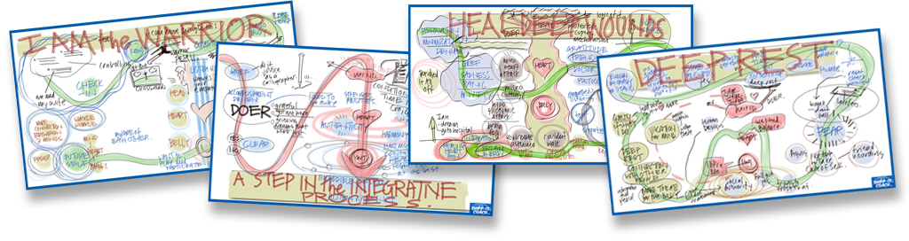 4 Visual maps from Drop-In Visual Satsangs